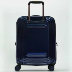 Mandarina Duck 4-Rollen Koffer|Hartgepäck<Logoduck + Metal 4 Rollen Trolley S 55 cm mit Dehnfalte blue indigo