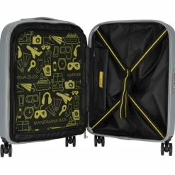 Clearance Mandarina Duck Logoduck + 4 Rollen Kabinentrolley S 55 cm silver