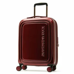 Mandarina Duck Hartgepäck|4-Rollen Koffer<Logoduck + Metal 4 Rollen Trolley S 55 cm mit Dehnfalte red metal