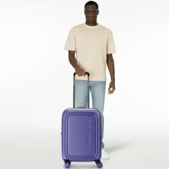 Sale Mandarina Duck Logoduck 4-Rollen Kabinentrolley 55 cm violet