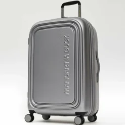 Mandarina Duck 4-Rollen Koffer|Hartgepäck<Logoduck 4-Rollen Trolley 69 cm silver