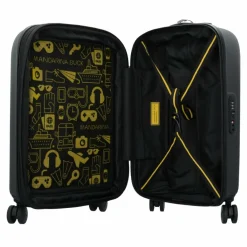 Mandarina Duck Hartgepäck Kabinengepäck|4-Rollen Kabinentrolleys<Logoduck 4-Rollen Kabinentrolley 56 cm black