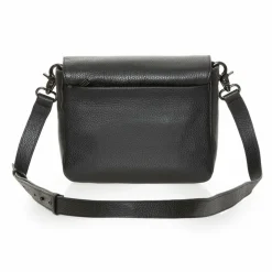 Outlet Mandarina Duck Mellow Leather Umhängetasche Leder 23 cm nero