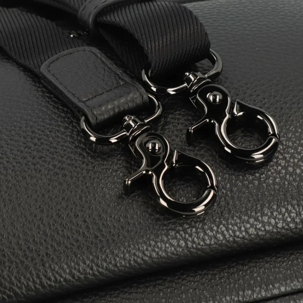 Discount Mandarina Duck Mellow Leather Umhängetasche Leder 30 cm nero