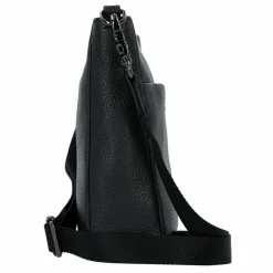 Hot Mandarina Duck Mellow Umhängetasche Leder 27 cm nero