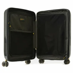 Mandarina Duck Hartgepäck Kabinengepäck|4-Rollen Kabinentrolleys<Sky Duck 4 Rollen Kabinentrolley 55 cm mit Dehnfalte dark gloss