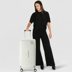 Mandarina Duck Hartgepäck|4-Rollen Koffer<Sky Duck 4 Rollen Trolley 73 cm mit Dehnfalte blanc