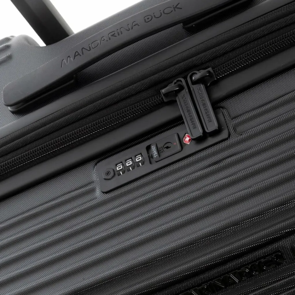 Mandarina Duck Hartgepäck|4-Rollen Koffer<Tank Case 4 Rollen Trolley L 75 cm mit Dehnfalte black