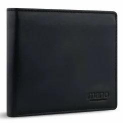 mano Herrengeldbörsen Querformat<Don Andrea Geldbörse RFID Schutz Leder 12 cm schwarz