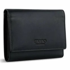 New mano Don Andrea Geldbörse RFID Schutz Leder 12.5 cm schwarz