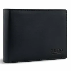 mano Damengeldbörsen Querformat<Don Andrea Geldbörse RFID Schutz Leder 12 cm schwarz