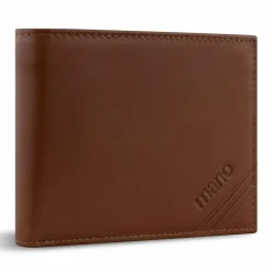 mano Herrengeldbörsen Querformat<Don Antonio Geldbörse RFID Schutz Leder 12 cm cognac
