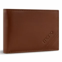 Best mano Don Antonio Geldbörse RFID Schutz Leder 10 cm cognac