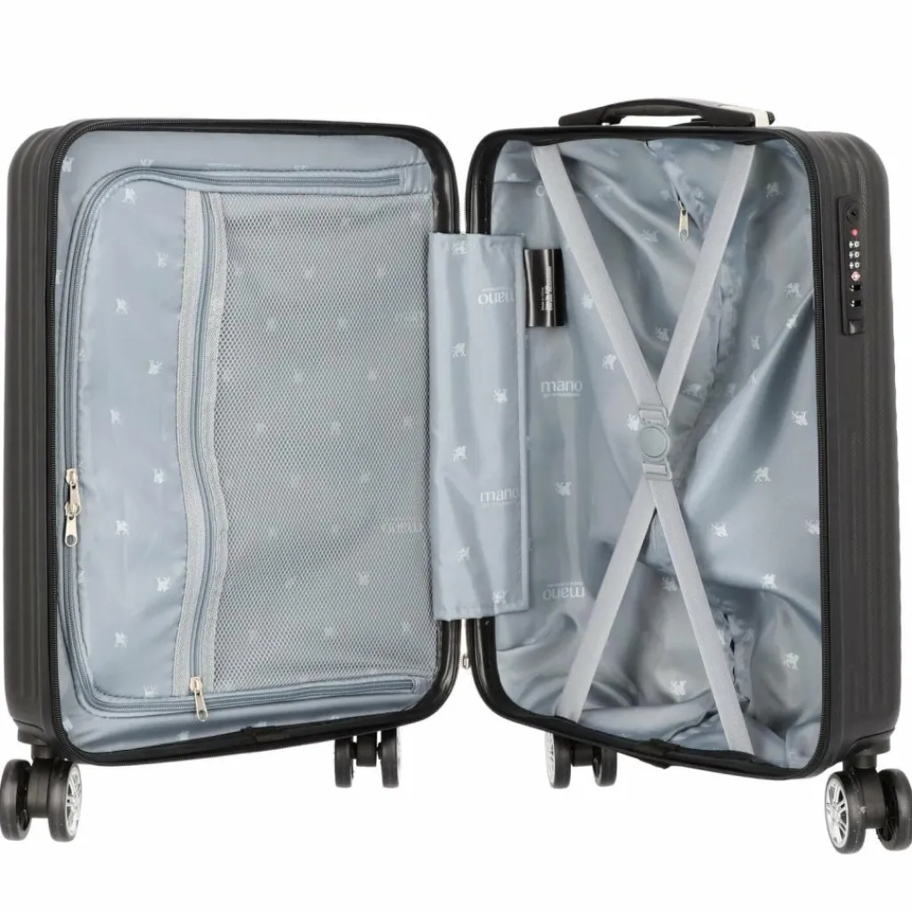 Online mano Don Carlo 4-Rollen Kabinentrolley 55 cm schwarz