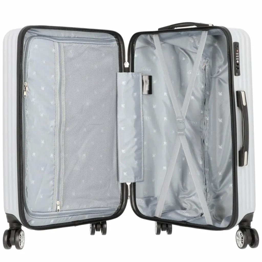 Hot mano Don Carlo 4-Rollen Trolley 67 cm silber