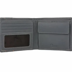 mano Don Leonardo Geldbörse RFID Leder 11 cm grau