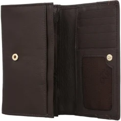 New mano Don Leonardo Geldbörse RFID Leder 16 cm dunkelbraun