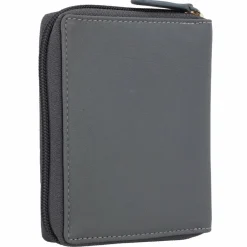 Sale mano Don Leonardo Geldbörse RFID Leder 10 cm grau