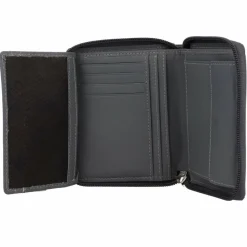 Sale mano Don Leonardo Geldbörse RFID Leder 10 cm grau