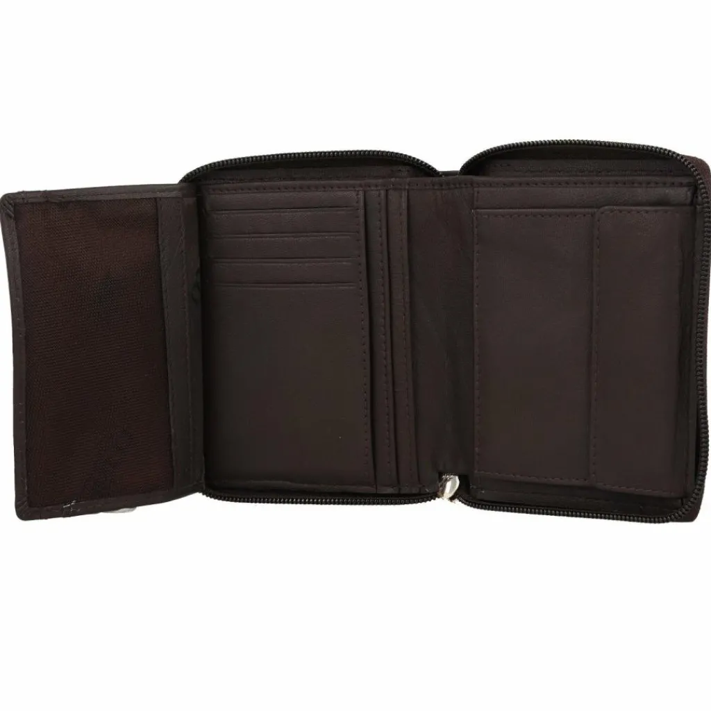 Damen mano Don Leonardo Geldbörse RFID Leder 10 cm