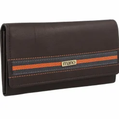 Discount mano Don Leonardo Geldbörse RFID Leder 18 cm dunkelbraun