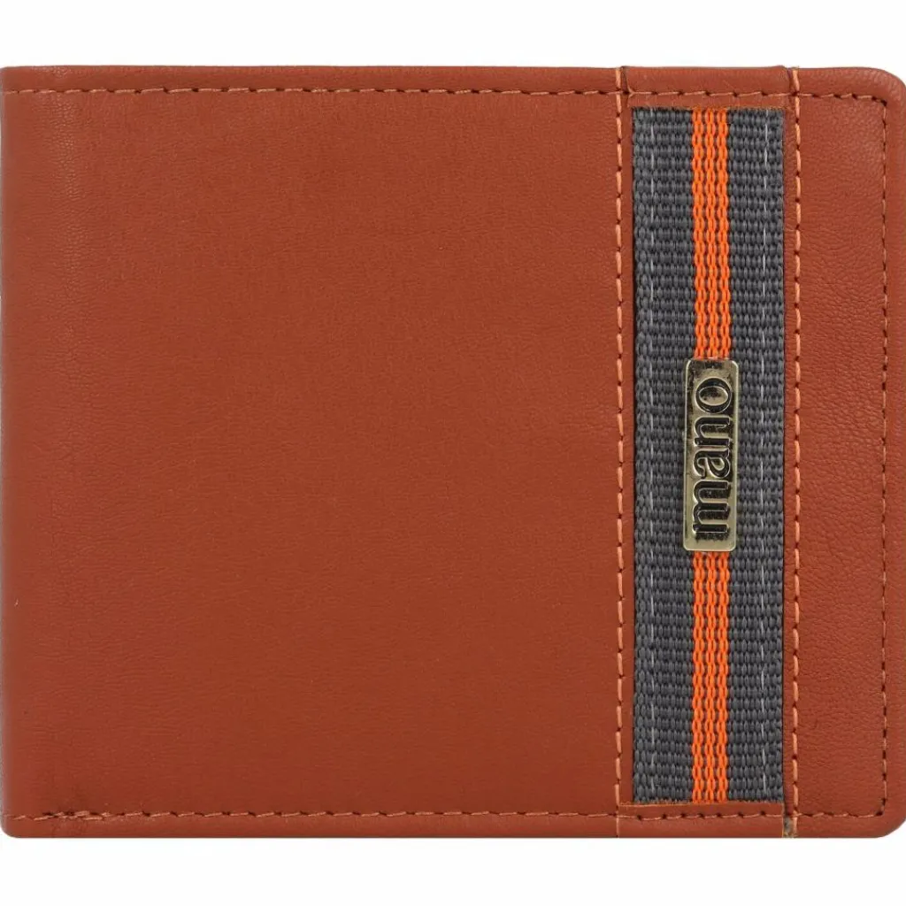 mano Herrengeldbörsen Querformat<Don Leonardo Geldbörse RFID Leder 11,5 cm cognac