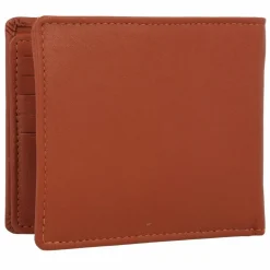 mano Herrengeldbörsen Querformat<Don Leonardo Geldbörse RFID Leder 11,5 cm cognac