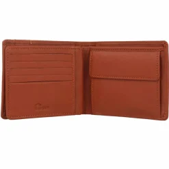 mano Herrengeldbörsen Querformat<Don Leonardo Geldbörse RFID Leder 11,5 cm cognac