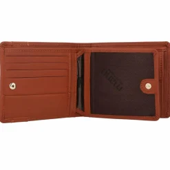 mano Herrengeldbörsen Querformat<Don Leonardo Geldbörse RFID Leder 11,5 cm cognac