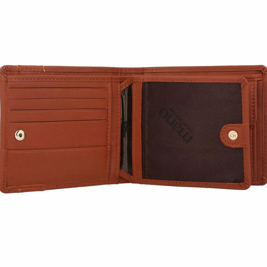 mano Herrengeldbörsen Querformat<Don Leonardo Geldbörse RFID Leder 11,5 cm cognac