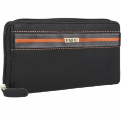 mano Damengeldbörsen Querformat<Don Leonardo Geldbörse RFID Leder 18 cm schwarz