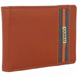 Outlet mano Don Leonardo Geldbörse RFID Leder 12 cm cognac
