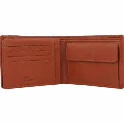 Outlet mano Don Leonardo Geldbörse RFID Leder 12 cm cognac