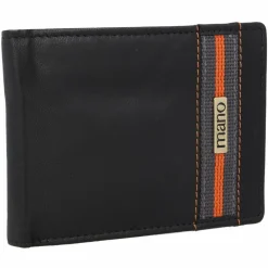 Online mano Don Leonardo Geldbörse RFID Leder 12 cm schwarz