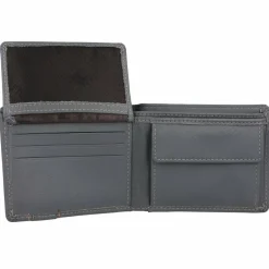 Outlet mano Don Leonardo Geldbörse RFID Leder 10 cm grau