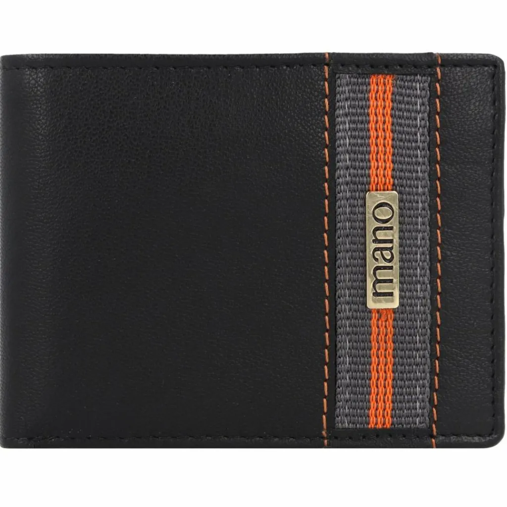 mano Herrengeldbörsen Querformat<Don Leonardo Geldbörse RFID Leder 10 cm schwarz