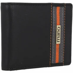 mano Herrengeldbörsen Querformat<Don Leonardo Geldbörse RFID Leder 10 cm schwarz