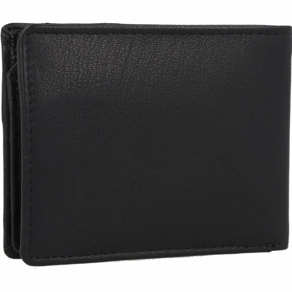 mano Herrengeldbörsen Querformat<Don Leonardo Geldbörse RFID Leder 10 cm schwarz