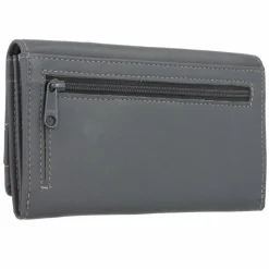 mano Damengeldbörsen Querformat<Don Leonardo Geldbörse RFID Leder 16 cm grau
