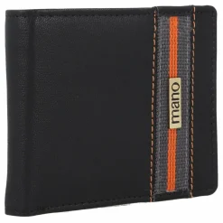 mano Herrengeldbörsen Querformat<Don Leonardo Geldbörse RFID Leder 11 cm schwarz