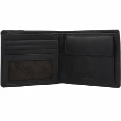 mano Herrengeldbörsen Querformat<Don Leonardo Geldbörse RFID Leder 11 cm schwarz