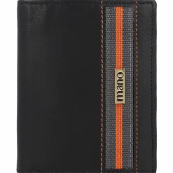 Outlet mano Don Leonardo Geldbörse RFID Leder 12,5 cm schwarz