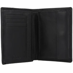 Outlet mano Don Leonardo Geldbörse RFID Leder 12,5 cm schwarz