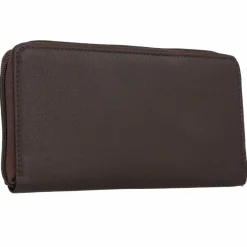mano Damengeldbörsen Querformat<Don Leonardo Geldbörse RFID Leder 18 cm dunkelbraun