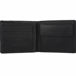 Online mano Don Leonardo Geldbörse RFID Leder 11,5 cm schwarz