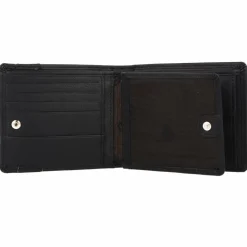 Online mano Don Leonardo Geldbörse RFID Leder 11,5 cm schwarz