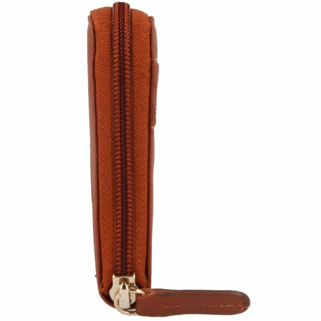 mano Damengeldbörsen Querformat<Don Leonardo Geldbörse RFID Leder 18 cm cognac