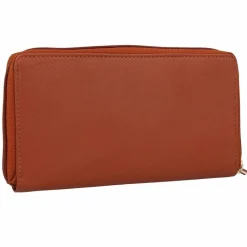 mano Damengeldbörsen Querformat<Don Leonardo Geldbörse RFID Leder 18 cm cognac