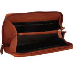 mano Damengeldbörsen Querformat<Don Leonardo Geldbörse RFID Leder 18 cm cognac