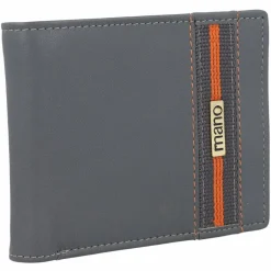 Sale mano Don Leonardo Geldbörse RFID Leder 11,5 cm grau